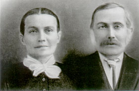 photo of Johann and Katharina Lutz, about 1891